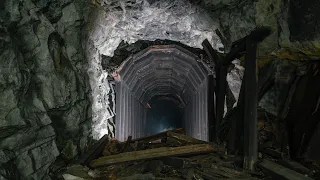 Inside a Collapsed Train Tunnel (Site of terrible 1910 avalanche)