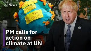 Boris Johnson calls for action on climate at UN General Assembly