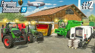 Upgrading THE FARM with COWS & Canola Harvest | COWS in Felsbrunn | Farming Simulator 22 Timelapse 2