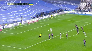 Gol de rodrygo de Penal Real Madrid 3 vs 1 Barcelona