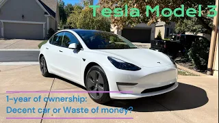 Tesla Model 3. One year of ownership:  Decent car or Waste of money