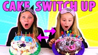 MYSTERY BOX BIRTHDAY CAKE SWITCH UP CHALLENGE!!