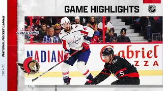 Capitals @ Senators 10/25/21 | NHL Highlights