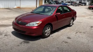 2002 Toyota Camry with a new engine