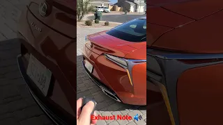 2023 Lexus LC500 V8 Cold Start Exhaust Sound!