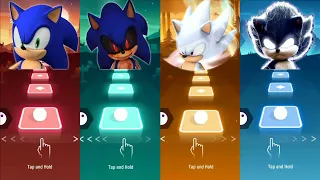 Sonic - Sonic Exe - Hyper Sonic - Dark Sonic | Tiles Hop EDM Rush !!