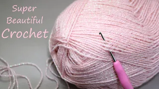 Нежнейший УЗОР КРЮЧКОМ всего 2 ряда!!!  ВЯЗАНИЕ ДЛЯ НАЧИНАЮЩИХ  EASY Beautiful Crochet for beginners