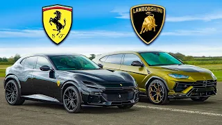 Ferrari Purosangue vs Lamborghini Urus: ARRANCONES