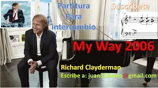 My Way 2006 - Partitura de Richard Clayderman - Álbum Forever...My Way