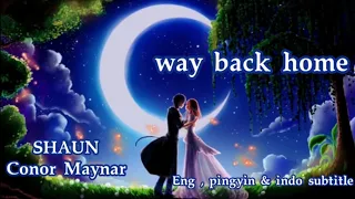 Shaun ft Conor Maynar - way back home Karaoke Music with lyrics English pingyin Indonesia Taiki Ciro