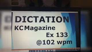 Dictation of Kailash Chandra Magazine Ex 133 @ 102 wpm