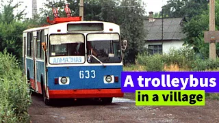 The World’s Only Village Trolleybus Of Solonceni, Moldova