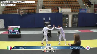 Bern 2019 Team World Cup T08 KOR vs ITA