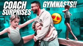 Coach Life: Coaches Surprise Gymnasts!!| Rachel Marie