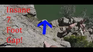 7 Foot Gap Cliff Jump! (Insane!)