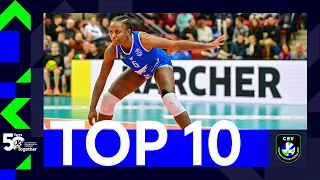 Top 10 Fiercest Defensive Plays of the Week I CEV Champions League Volley 2023 Women