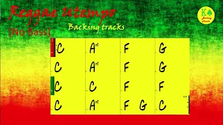 Reggae Utempo [No Bass] - Backing track  in C | 100 BPM with Chord Changes