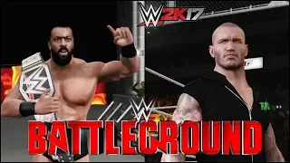 WWE 2K17 Battleground PPV 2017 Simulation Jinder Mahal vs Randy Orton WWE Championship