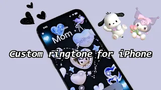 how to custom ringtone for iPhone 💙🫧 | apps and setup (𝒂𝒆𝒔𝒕𝒉𝒆𝒕𝒊𝒄)