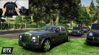 GTA 5 - Rolls-Royce Phantom VII "Year of the Dragon" | MAFIA GANG CONVOY | Logitech g29 gameplay