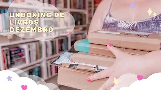 UNBOXING DE LIVROS | DEZEMBRO 2021 | Recebidos de Editoras e Compras | Camila Justi