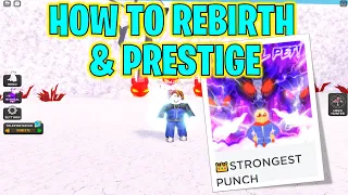 ⭐How To Rebirth & Prestige In Roblox Strongest Punch Simulator⭐