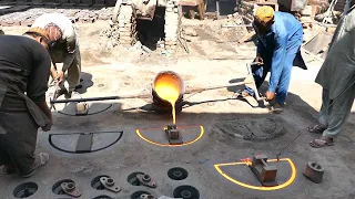 Amazing Metal Parts Casting Process in a Cast Iron Factory