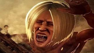 Attack on Titan 2 Final Battle - Death of Erwin & Armin Transforms and Eats Bertholdt (PS4 Pro)