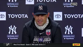 Aaron Boone on the Yankees 4-2 win over the Red Sox