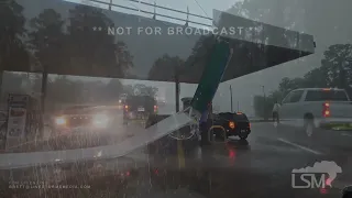 05-09-2024 Brunswick GA  - Possible Tornado with Damage and Chaser almost hit with Debris