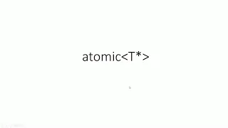 5. Atomic pointers in C++