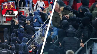 AZ ALKMAAR - WEST HAM | AZ Alkmaar fans attack West Ham supporters - AZ-fans vallen West Ham-aanhang