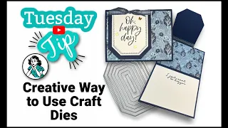 Die Cut Flap Fold Card: How To Use Shaped Dies In Card Making