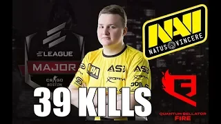 NAVI Flamie 39 FRAGS in 2 MINUTES vs Quantum Bellator Fire Mirage @ ELEAGUE MAJOR BOSTON 2018