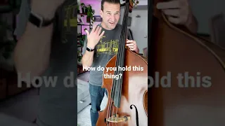How I hold the double bass!