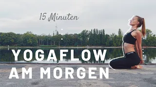 Yoga Morgenroutine | 15 Minuten | Ganzkörper Flow für Flexibilität und Kraft | Stretching am See