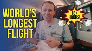 18hrs WORLD'S LONGEST FLIGHT ✈️ Singapore Airlines Business Class A350
