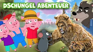 DSCHUNGEL ABENTEUER : Der Löwe und Die Maus 🦁🐭 | Märchen für Kinder | Gute Nacht Geschichte