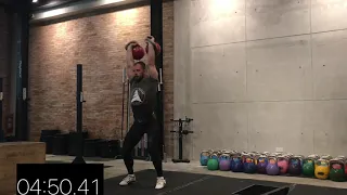 145reps Jerk 32kg in 10min by Denis Vasilev