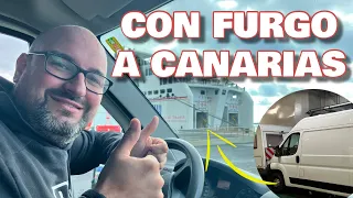 ✅ Cómo LLEVAR tu FURGONETA a CANARIAS en FERRY ⛴️ | De Huelva a Canarias | Europa en camper Ep.18