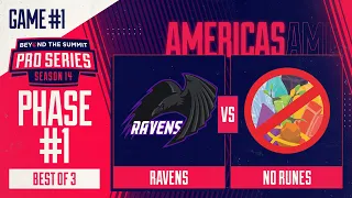 Ravens vs No Runes Game 1 - BTS Pro Series 14 AM: Phase 1 w/ Kmart & ET