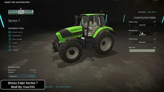 Deutz Fahr Series 7 | New Mod | Customization | Farming Simulator 22