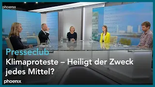 Presseclub: Klimaproteste – Heiligt der Zweck jedes Mittel?