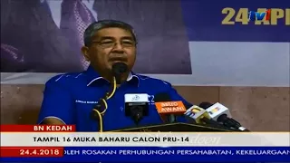 #PRU14: BN KEDAH - TAMPIL 16 MUKA BAHARU CALON PRU14 [24 APRIL 2018]