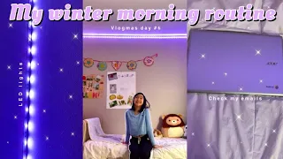 My REALISTIC WINTER morning routine | Vlogmas day #6