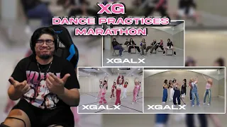 THE CHAIR CHOREO?? | XG GRL GVNG, TGIF, NEW DANCE Dance Practice Marathon Reaction/Review