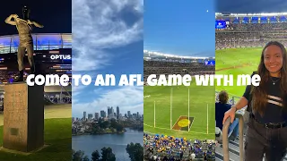 Come to an Australian Football Game with me! West Coast Eagles vs Melbourne Football Club in Perth
