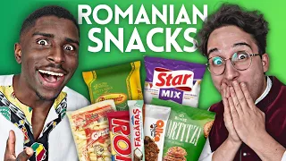 African & German Try Famous ROMANIAN SNACKS