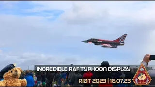 MIGHTY RAF TYPHOON DISPLAY SPLUFFAGE • BLACKJACK ANARCHY1 FLT LT MATT BRIGHTY • RIAT 16.07.23