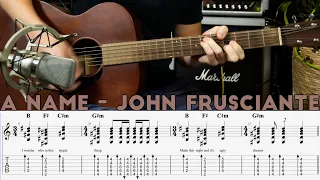A Name - John Frusciante (Lesson)